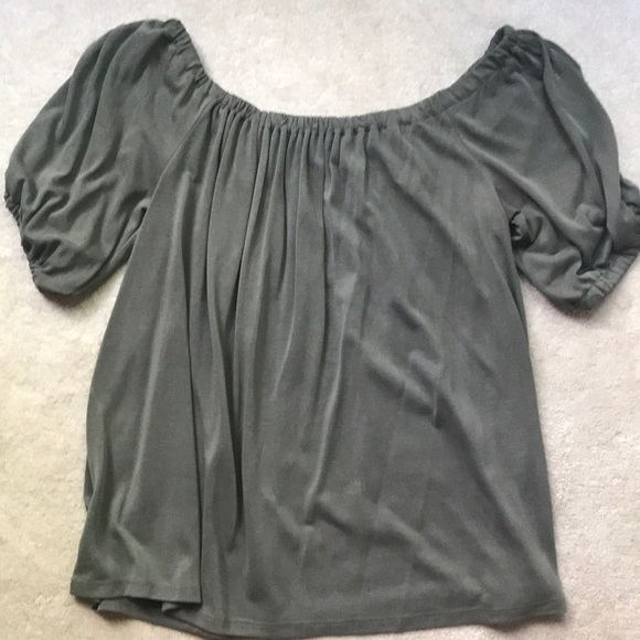 LOFT Tops - Loft olive off shoulder top